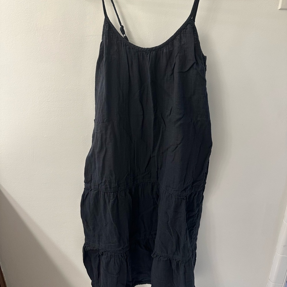 Pact Black Midi Dress